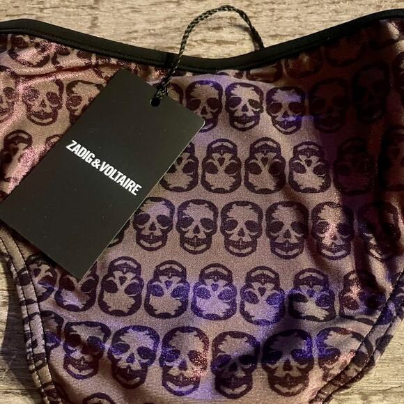 Zadig & Voltaire Bandeau Skull Bikini. - Picture 8 of 12